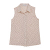 Shockwave Sleeveless Button-Up Blouse