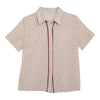 Shockwave Floral Print Collared Blouse