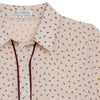 Shockwave Floral Print Collared Blouse