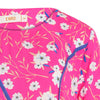 ENRO 3/4 Length Sleeves Floral Blouse - Pink