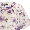 SARRER 3 Layer Wavy Sleeve Top - Floral