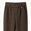 FREEZE ZONE Women's Fleece-Lined Ribbed Knit Sweatpants - Brown