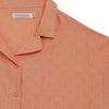 Shockwave Linen Cotton Drop Shoulder Blouse - Orange