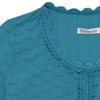 Shockwave Linen Cotton Blouse - Turquoise