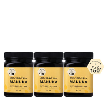 Nature's Nutrition Manuka MGO 150+ 1kg - Bundle of 3