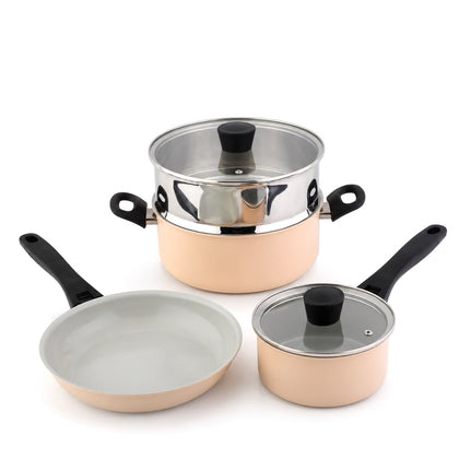 SAFICO Ceramic Non-Stick 6pcs Cookware Set