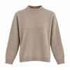 FREEZE ZONE Women's 100% Wool Mock-Neck Sweater - Light Brown
