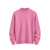 FREEZE ZONE Women's 100% Wool Mock-Neck Sweater - Dark Pink
