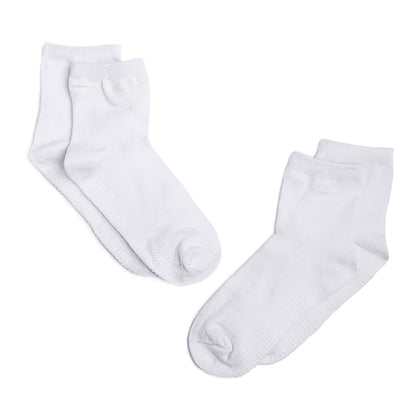 Simply Life Bamboo Anti-Slip White Socks (pack of 2 pairs) (SLSO-1501)