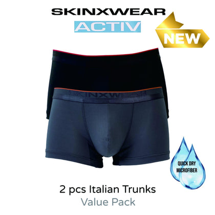 SKINXWEAR Trunks (2-pcs pack) - Assorted Colours