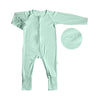 Simply Life TENCEL™ Modal - Sleepsuits long-sleeved zipper with folded mittens & footie (SMWR-39MT)