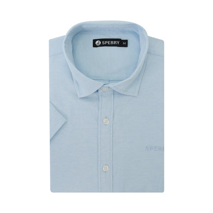 Sperry Short-Sleeved Woven Shirt - Blue