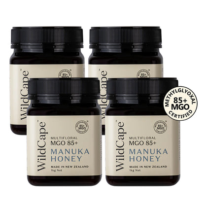 WildCape Manuka MGO 85+ 1kg - Bundle of 4