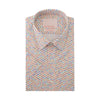 Studio Well Made 60's Satin Digital Print Short-Sleeved Shirt - White