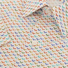 Studio Well Made 60's Satin Digital Print Short-Sleeved Shirt - White