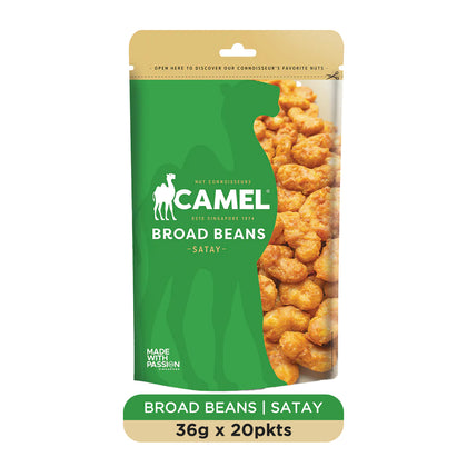 Camel Party Pack 36g x 20pkts - Satay Broad Beans