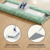 Smart Living Multi-Grip Flat Mop with 2 Microfibre Cloths - Dark Grey