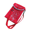 Stone Lodge Red Orchid Flower Knitted Crossbody Bag