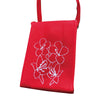 Stone Lodge Red Orchid Flower Knitted Crossbody Bag