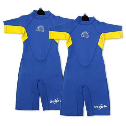 [Bundle of 2] tee-pee-to Thermal Wetsuit 2mm - Blue/Yellow