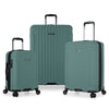 TRAVELER'S CHOICE 3-pc Bundle Set San Severo Cyclone Wheels Hard Case Spinner - Dark Cyan