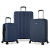 TRAVELER'S CHOICE 3-pc Bundle Set San Severo Cyclone Wheels Hard Case Spinner - Ocean Blue