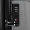 TRAVELER'S CHOICE 3-pc Bundle Set San Severo Cyclone Wheels Hard Case Spinner - Grey