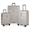 [ONLINE EXCLUSIVE] TRAVELER’S CHOICE TC09247 21" Cyclone Wheels Hard Case Spinner Luggage - Expandable, Anti-Theft Zipper, TSA Lock – Beige