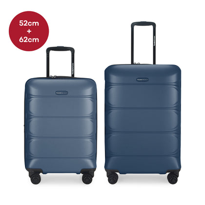 Traveler's Choice 52cm+62cm HEIDELBERG Expandable Hardcase Spinner - Navy