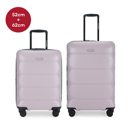 Traveler's Choice 52cm+62cm HEIDELBERG Expandable Hardcase Spinner - Pink