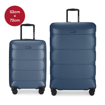 Traveler's Choice 52cm+72cm HEIDELBERG Expandable Hardcase Spinner - Navy