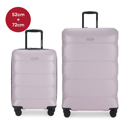 Traveler's Choice 52cm+72cm HEIDELBERG Expandable Hardcase Spinner - Pink