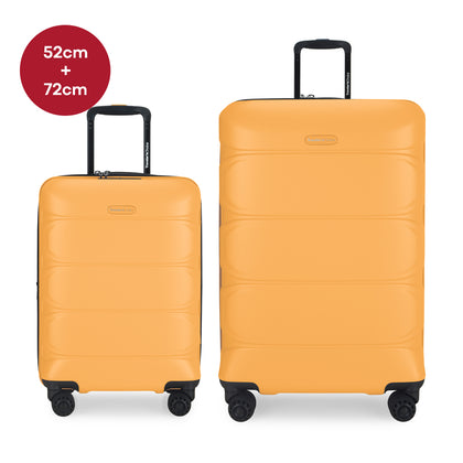 Traveler's Choice 52cm+72cm HEIDELBERG Expandable Hardcase Spinner - Yellow
