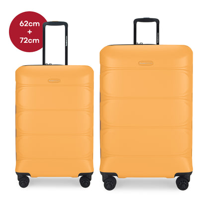 Traveler's Choice 62cm+72cm HEIDELBERG Expandable Hardcase Spinner - Yellow