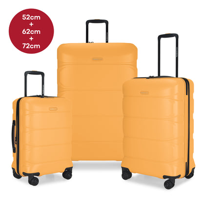 Traveler's Choice HEIDELBERG Expandable Hardcase Spinner (Bundle of 3) - Yellow
