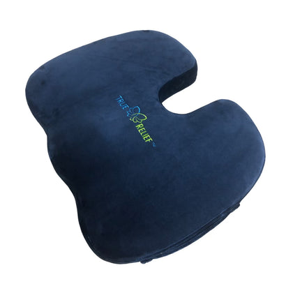 TRUE RELIEF Memory Foam Ortho Seat Cushion - Royal Blue