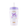 THERMOS 0.65L Stainless Steel Sanrio Kuromi Mug with Straw