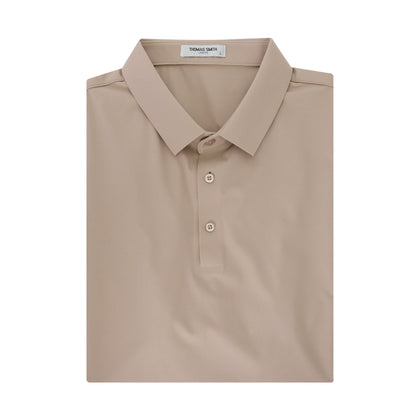 Thomas Smith Short-Sleeved Polo - Beige