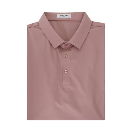 Thomas Smith Short-Sleeved Polo - Peach