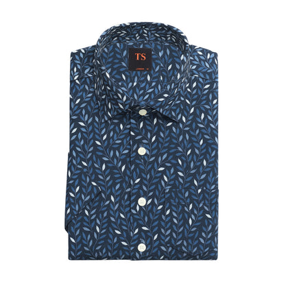 Thomas Smith Short-Sleeved Shirt - Blue
