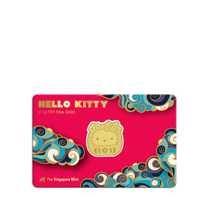 [The Singapore Mint] Sanrio Hello Kitty Daruma 0.1g 999 Fine Gold Bar