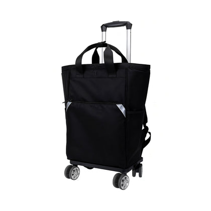 TRAVEL TIME Backpack with Detachable Trolley - Black