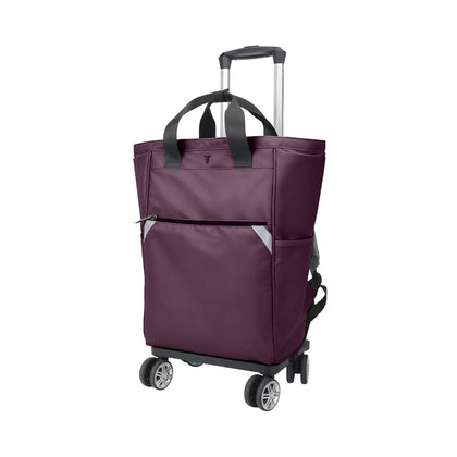 TRAVEL TIME Backpack with Detachable Trolley - Purple