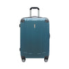 Travel Time 29"Double-Wheel Expandable Hard Case Spinner double coil zipper with TSA Lock - Blue