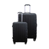 TRAVEL TIME TT-8017 20"+29" ABS Double-Wheel Expandable Hard Case Spinner Luggage - Black