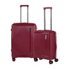 TRAVEL TIME TT-8024 20"+26" Polypropylene Double-Wheel Expandable Hard Case Spinner Luggage - Wine Red