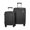 TRAVEL TIME TT-8024 20" + 24" Double-Wheel Expandable Hard Case Spinner - Black