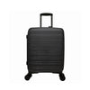 TRAVEL TIME TT-8037 20" Front Opening Hard Case Spinner Luggage - Expandable, Anti-theft Zipper, TSA Lock - Black