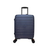 TRAVEL TIME TT-8037 20" Front Opening Hard Case Spinner Luggage - Expandable, Anti-theft Zipper, TSA Lock - Navy