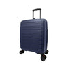 TRAVEL TIME TT-8037 20" Front Opening Hard Case Spinner Luggage - Expandable, Anti-theft Zipper, TSA Lock - Navy